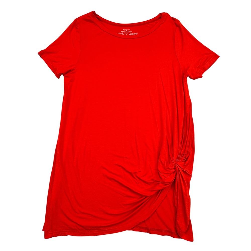 Crazy Train‎ Shirt Women's Size XS Red Short Sleeve Romantic Valentine's Day Top